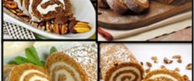 Halloween Pumpkin Cake Rolls
