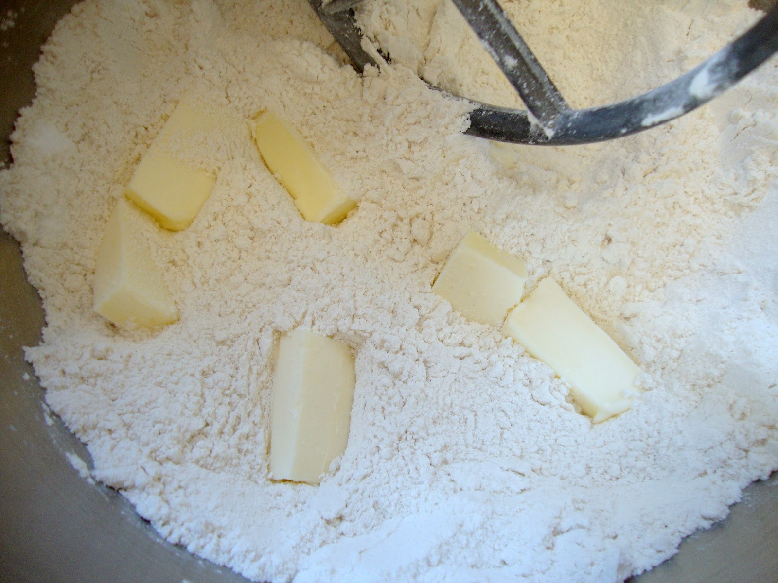 Add Butter to Flour Mixture