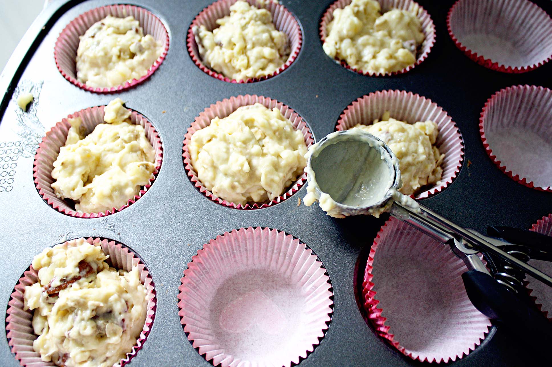 Batter in Muffins cups