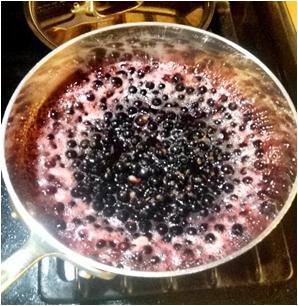 Boil blackcurrants
