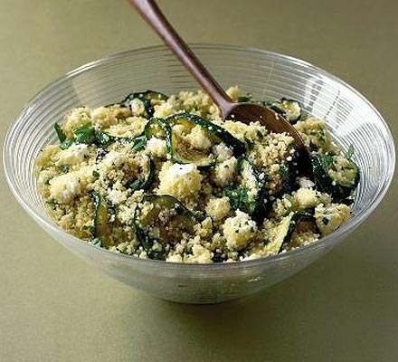Couscous salad in a bowl