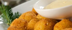 Deep Fried Mozzarella Ball Salad