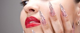 Top Coat on Acrylic Nails