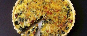 Spinach and Bacon Quiche