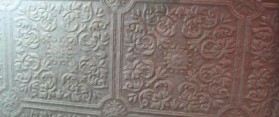 A piece of embossed wallpaper