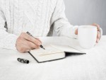 A person writing
