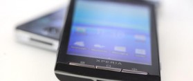 Sony Ericsson Xperia X10 smartphone running Android operating system