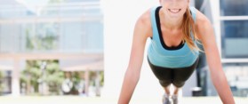 woman burning calories