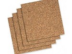 Pre-cut cork wall panels