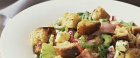 Bread Salad in plate