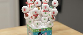 Snowman Donut Pops