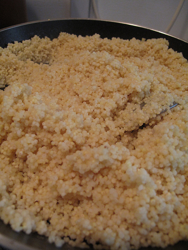 Hydrated bulghur wheat