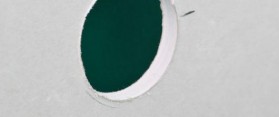 Hole in a Scrap Drywall