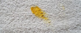 Mustard Stain on Carpet