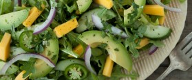 Cucumber and avocado salad