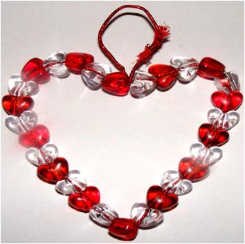 Beaded Heart for Valentine’s Day