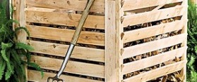 Cedar Lattice Compost Bin