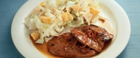 Tender Calf Liver presented in plate