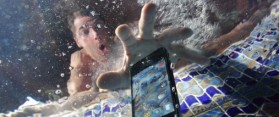 Cell phone dropped in water