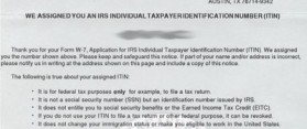 Tax ID Verification Letter