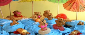 Beach Themed Cupcakes