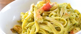 Pasta served in plate