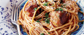 Turkey Meatballs with Pasta