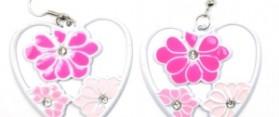 Make Valentine Heart and Pearl Earrings