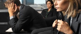 People sitting for interview