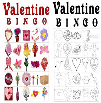 Valentine Bingo Game