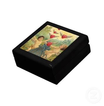 Valentine’s Day Boxes with Victorian Cards