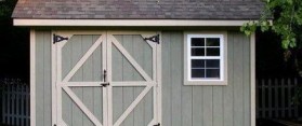 Saltbox Storage Shed