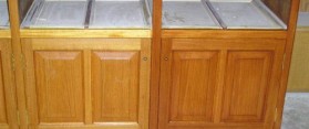 Gel Stained Cabinets