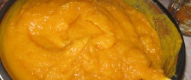 Delicious pumpkin puree