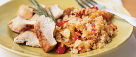Marinated Chicken served
