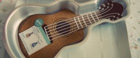 Guitar Shaped Cake