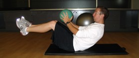 Medicine Ball Kick Exercise