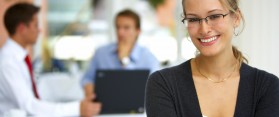 Girl in office