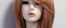 A doll with wig