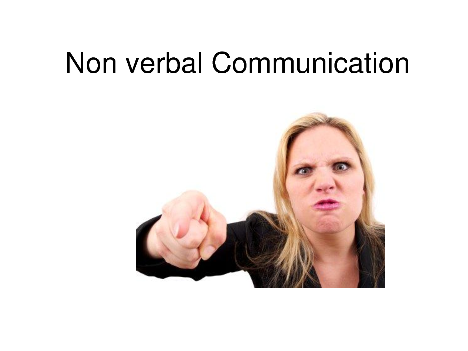 Examples of Non Verbal Communication