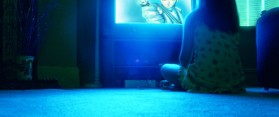 Kid watching TV