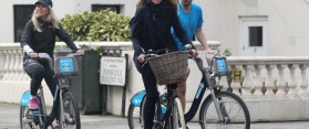 Friends cycling