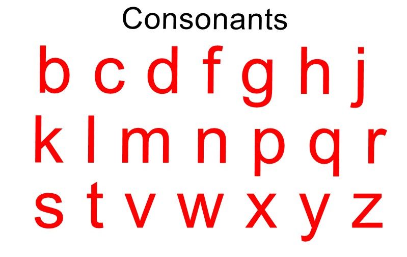 Difference Between Vowels And Consonants