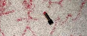 Lipstick stains on Carpet