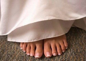 bride's feet