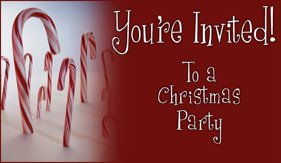 Christmas invitation to relatives