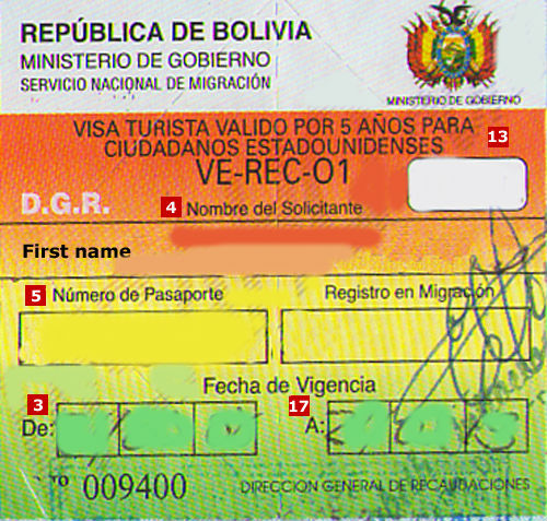 Bolivia visa