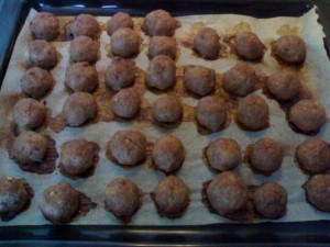 Dog Treat Meatballs with Parsley