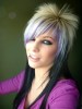 Medium Length Emo Hairstyle for Girls