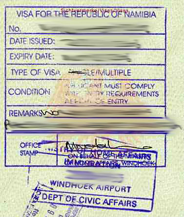 Namibia Visa